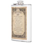 Grappige Oude Receptenfles Hulpmiddel voor Volwass Heupfles (Links)