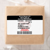 Grappige oude scheten partij recept RX fles Etiket (Insitu)