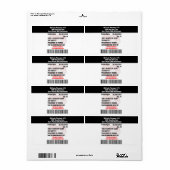 Grappige oude scheten partij recept RX fles Etiket (Full Sheet)