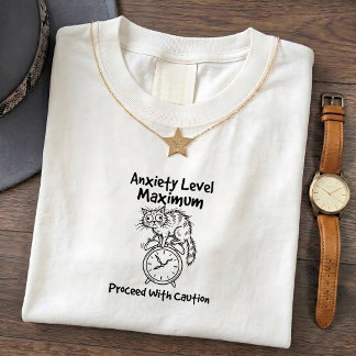 Grappige Oude Tomkat Angst Tee T-shirt