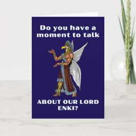 Grappige Oude UFO Annunaki Alien Kaart