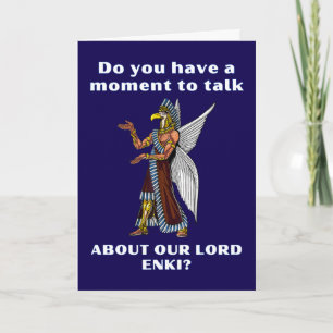 Grappige Oude UFO Annunaki Alien Kaart