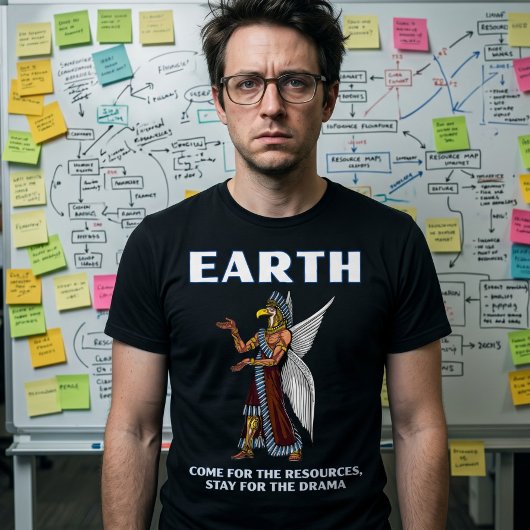 Grappige Oude UFO Annunaki Alien T-shirt