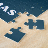 Grappige oude ufo annunaki buitenaardse kerst legpuzzel (Zijkant)