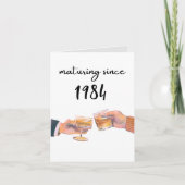 Grappige oude verjaardagswhisky rijpe humor kaart (Voorkant)