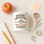 Grappige ouder Mok; het maken van ontbijt ouder Koffiemok