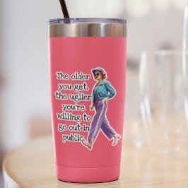 Grappige Ouder word je Sarcastische Retro Huisvrou Sticker