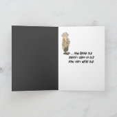 Grappige Ouderdom Quote op T-shirt Kaart (Binnen)