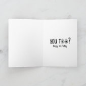 Grappige Ouderdom Verjaardag Quote Kaart (Binnen)