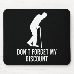 Grappige Oudere Gag Gift Senior Burger Gag - Niet  Muismat