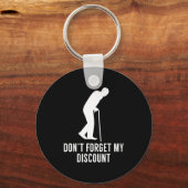 Grappige Oudere Grap Grappige Cadeau Oudere Burger Sleutelhanger (Voorkant)