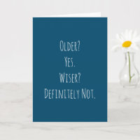 Grappige oudere wijzere verjaardag