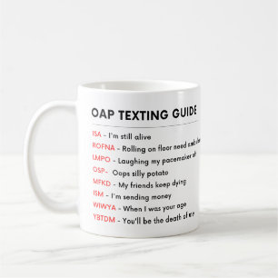 GRAPPIGE Ouderen Oudere Persoon Ouderen Pensioen T Koffiemok