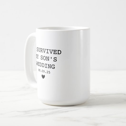 Grappige Ouders Bruidegom Cadeau Heb Mijn Zoons Tr Koffiemok (Voorkant links)