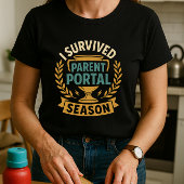 Grappige ouderschool; ouderportaal seizoen t-shirt