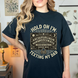 Grappige Ouija-bord Vader Sms'en Retro Vintage Hum T-shirt