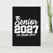 Grappige Outta Here Afstudeerklas van 2027 Kaart (Voorkant)