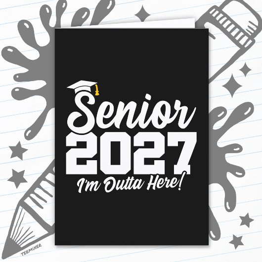 Grappige Outta Here Afstudeerklas van 2027 Kaart