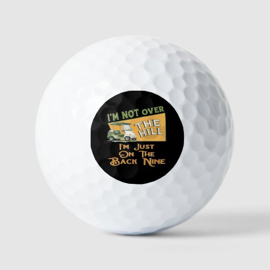 Grappige Over The Hill Golfballen 60e Verjaardag (Voorkant)