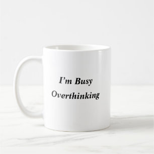 Grappige overdenker koffie Mok