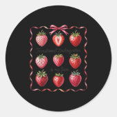 Grappige overgangskleuterschool is mijn Jam Strawb Ronde Sticker (Voorkant)