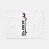 Grappige overgeschoolde Kamala Voter Cat Holding T Fleece Deken (Voorkant (Horizontaal))