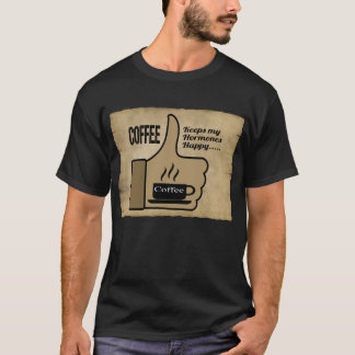 Grappige overhemden voor vrouwen over koffie. nieu t-shirt