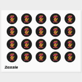 Grappige overlevende van stamceltransplantatie  ronde sticker (Vel)