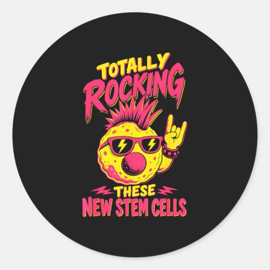 Grappige overlevende van stamceltransplantatie  ronde sticker (Voorkant)
