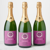 Grappige overlever van de menopauze sparkling wijnetiket (Flessen)