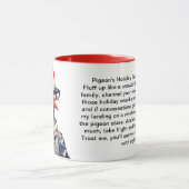 Grappige overlevingstips van een duif mok (Midden)