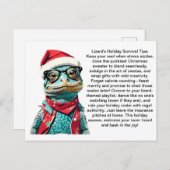 Grappige overlevingstips van een hagedis briefkaart (Voorkant / Achterkant)