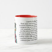 Grappige overlevingstips van een hagedis mok (Midden)