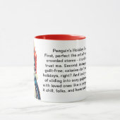 Grappige overlevingstips van een pinguïn mok (Midden)