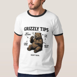 Grappige Overlevingstips voor Grizzlyberen Outdoor T-shirt