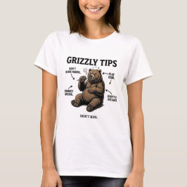 Grappige Overlevingstips voor Grizzlyberen Outdoor T-shirt