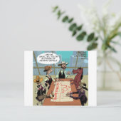 Grappige paard bankovervaller briefkaart (Staand voorkant)