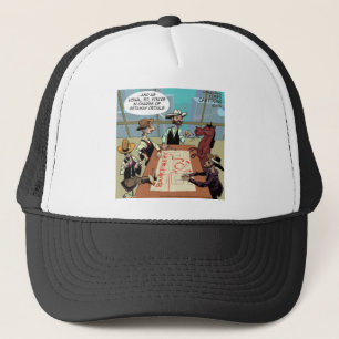 Grappige paard bankovervaller trucker pet
