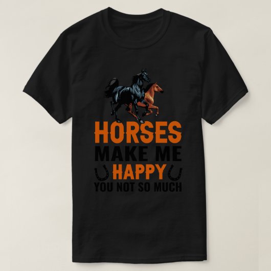 Grappige paard geschenken t-shirt (Design voorkant)