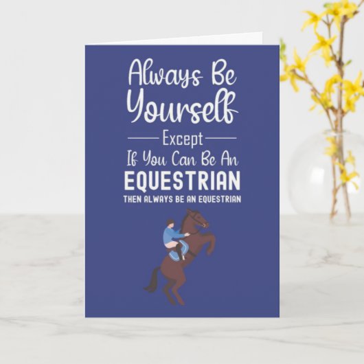 Grappige Paard Kaarten Paardensport Dier Paard Sch (Gele Bloem)