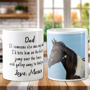 Grappige Paard Lover Custom Foto Ruitersport Koffiemok