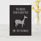 Grappige paard-moeder kaarten moeder equestrienne  (Gele Bloem)