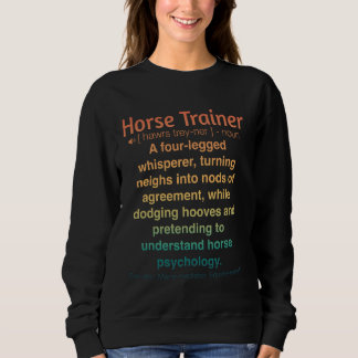 Grappige Paard Trainer Trui