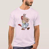 grappige paarden documentaire dokter cartoon t-shirt (Voorkant)
