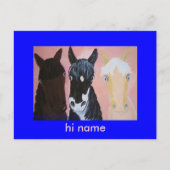 Grappige paarden kaarten Aanpassen (Voorkant)