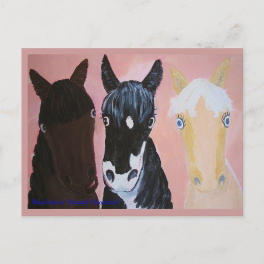 Grappige paarden kaarten Aanpassen (Voorkant)