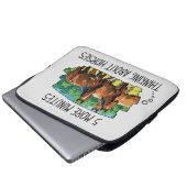 Grappige paarden laptop mouw sleeve (Voorkant onderkant)