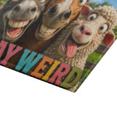 Grappige Paarden Snijplank (Hoek)