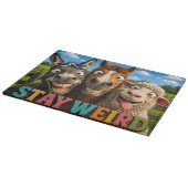 Grappige Paarden Snijplank (Hoek)