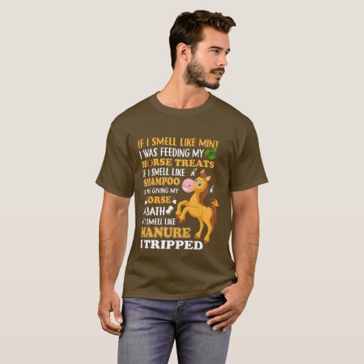 grappige paardenkunst t-shirt (Voorkant volledig)